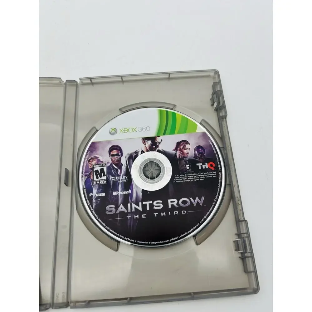 Saints Row The Third XBOX 360 2011 THQ Action Shooter Tested Complete CIB VG